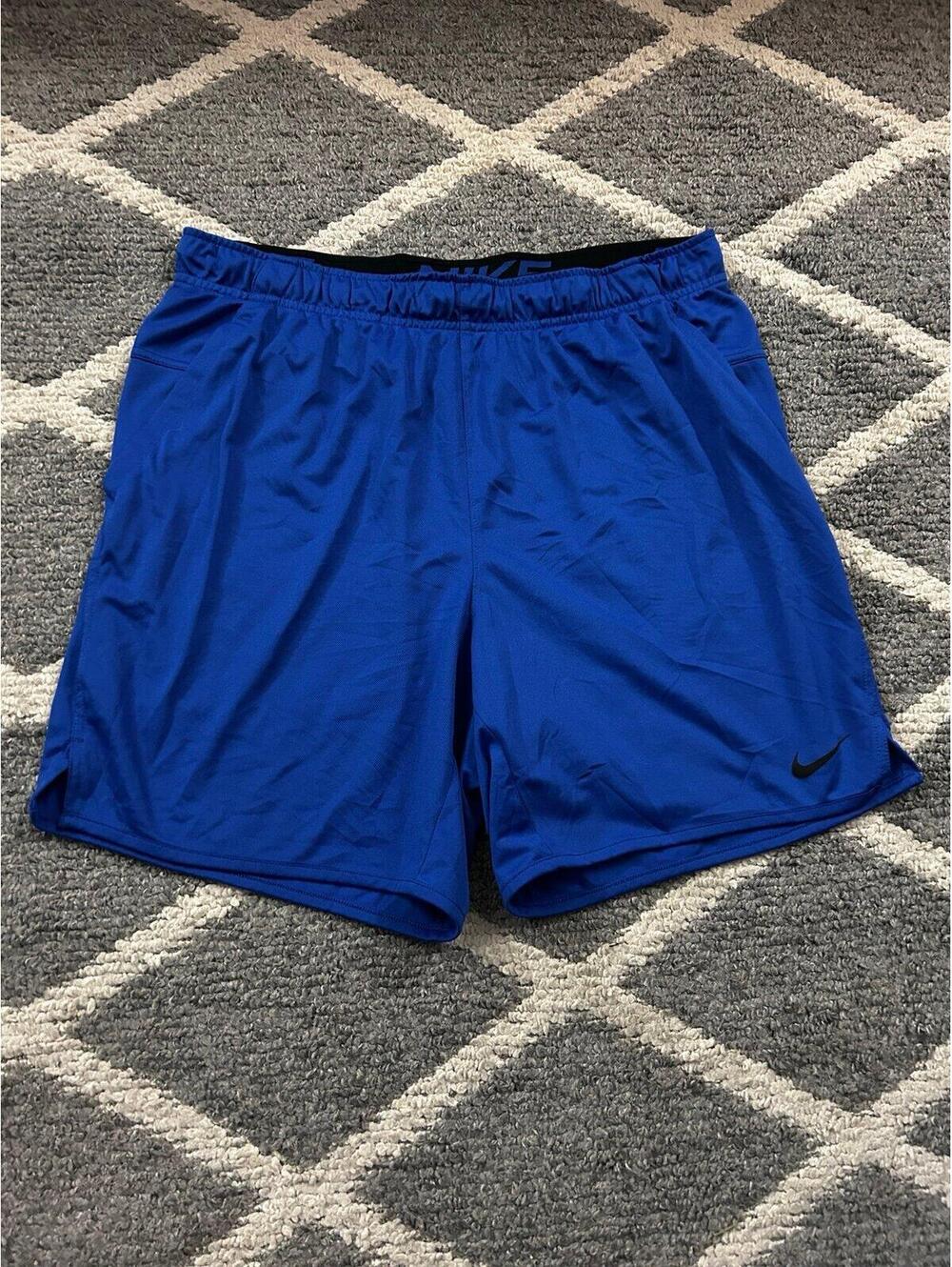 Nike Men's Blue Athletic Shorts - Size L